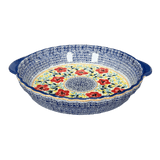 Baker, Round, Pie Baker, Handles, 9.75" in "Brilliant Wreath" by Manufaktura | Z148S-WK78