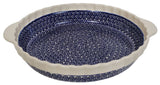 Baker, Round, Pie Plate, Handles, 9.75" in "Riptide" by Manufaktura | Z148T-63