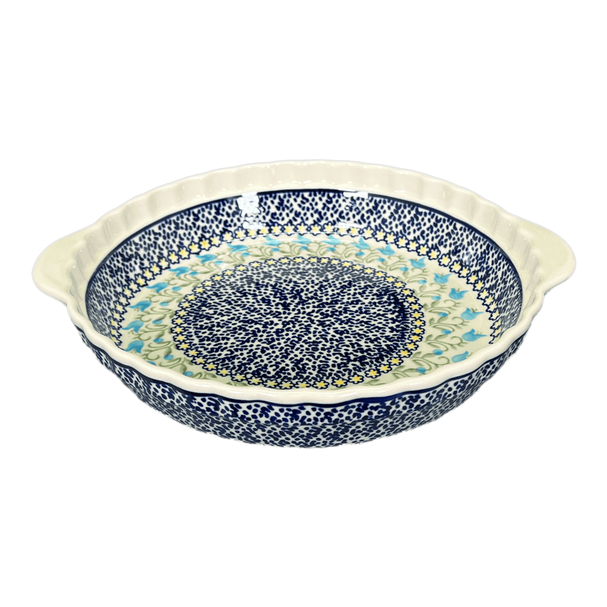 Baker, Round, Pie Plate, Handles, 9.75" in "Riverdance" by Manufaktura | Z148T-IZ3