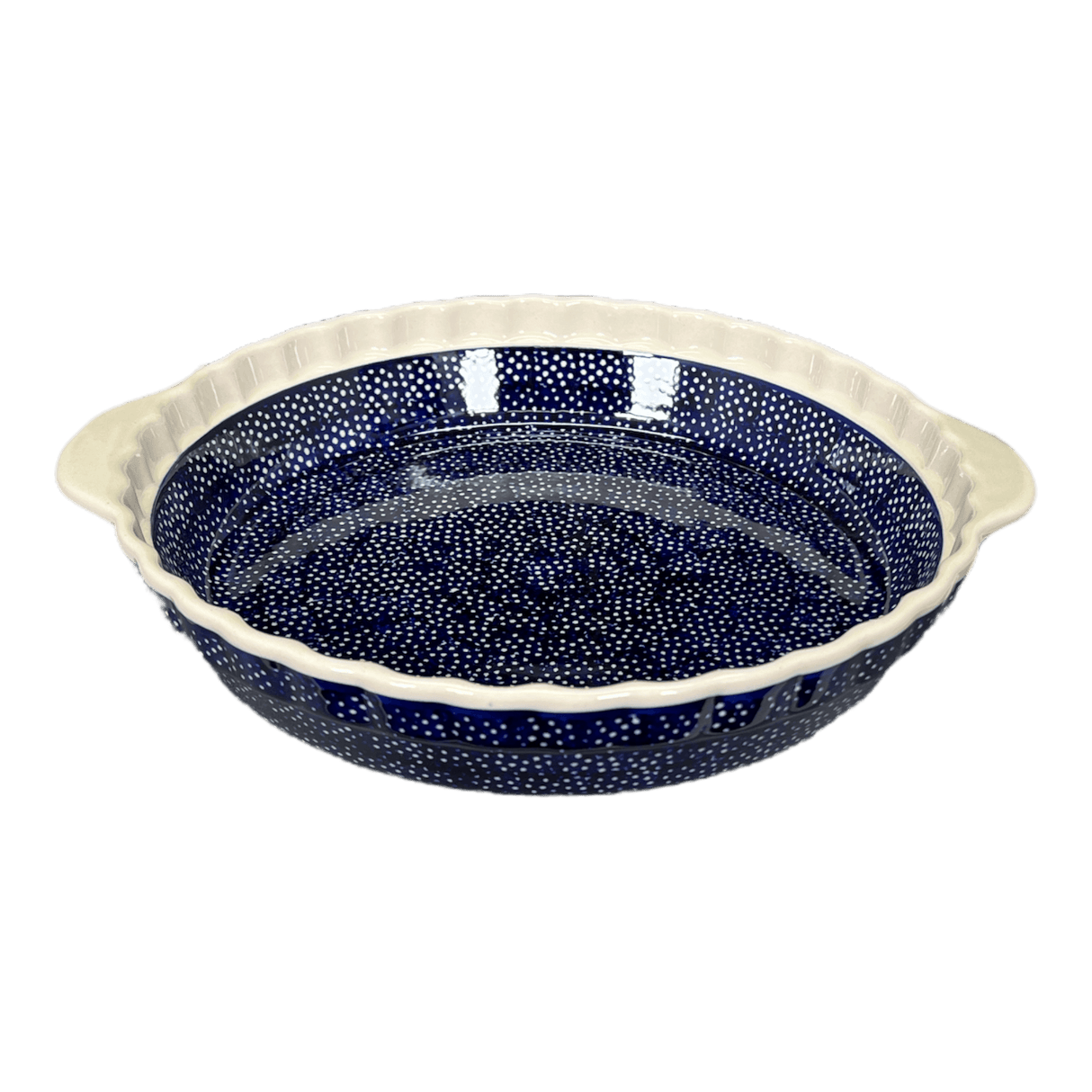 Baker, Round, Pie Plate, Handles, 9.75" in "Night Sky" by Manufaktura | Z148T-MARM