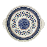 Baker, Round, Pie Plate, Handles, 9.75" in "Mums the Word" by Manufaktura | Z148T-P178