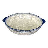 Baker, Round, Pie Plate, Handles, 9.75" in "Misty Blue" by Manufaktura | Z148U-61A