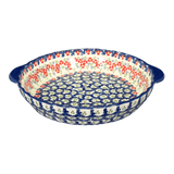 Baker, Round, Pie Plate, Handles, 9.75" in "Ring Around the Rosie" by Manufaktura | Z148U-P321