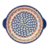 Baker, Round, Pie Plate, Handles, 9.75" in "Ring Around the Rosie" by Manufaktura | Z148U-P321