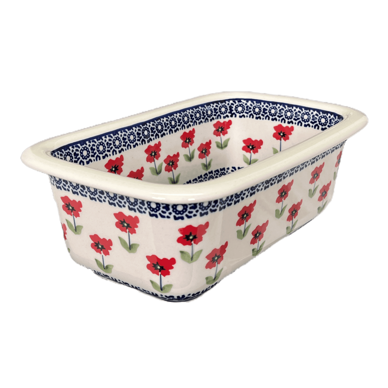 Polish Pottery Bread Server Poppy Garden The Polish Pottery Outlet