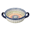 Polish Pottery Small Round Casserole (Speckled Rainbow) | Z153M-AS37 at PolishPotteryOutlet.com