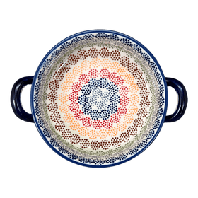 Polish Pottery Small Round Casserole (Speckled Rainbow) | Z153M-AS37 Additional Image at PolishPotteryOutlet.com