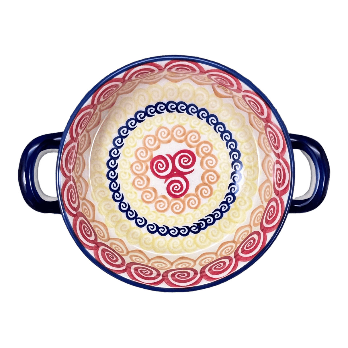 Casserole, Round, Small, 5" x 7.5" in "Psychedelic Swirl" by Manufaktura | Z153M-CMZK