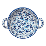 Casserole, Round, Small, 5" x 7.5" in "Scattered Blues" by Manufaktura | Z153S-AS45