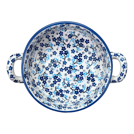 Casserole, Round, Small, 5" x 7.5" in "Scattered Blues" by Manufaktura | Z153S-AS45