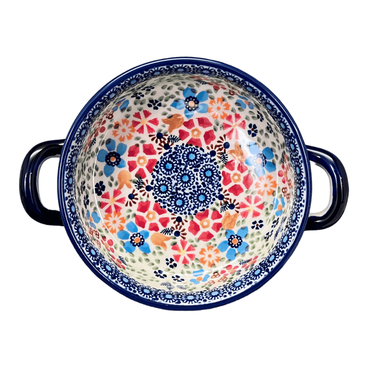 Casserole, Round, Small, 5" x 7.5" in "Festive Flowers" by Manufaktura | Z153S-IZ16