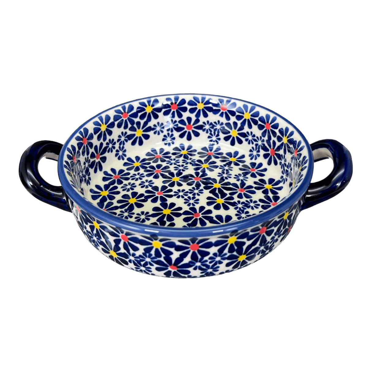 Casserole, Round, Small, 5" x 7.5" in "Field of Daisies" by Manufaktura | Z153S-S001