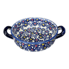 Polish Pottery Small Round Casserole (Field of Daisies) | Z153S-S001 at PolishPotteryOutlet.com
