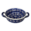 Polish Pottery Small Round Casserole W/Handles (Bonbons) | Z153T-2 at PolishPotteryOutlet.com