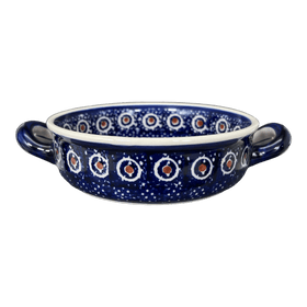 Polish Pottery Small Round Casserole W/Handles (Bonbons) | Z153T-2 Additional Image at PolishPotteryOutlet.com