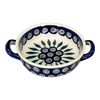 Polish Pottery Small Round Casserole (Peacock) | Z153T-54 at PolishPotteryOutlet.com