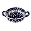 Polish Pottery Small Round Casserole (Mosquito) | Z153T-70 at PolishPotteryOutlet.com