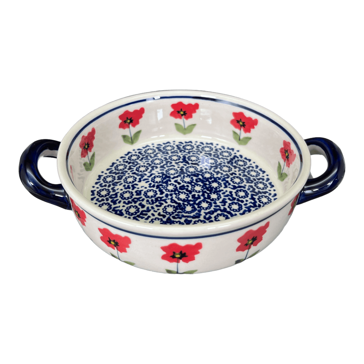 Casserole, Round, Small, 5" x 7.5" in "Poppy Garden" by Manufaktura | Z153T-EJ01