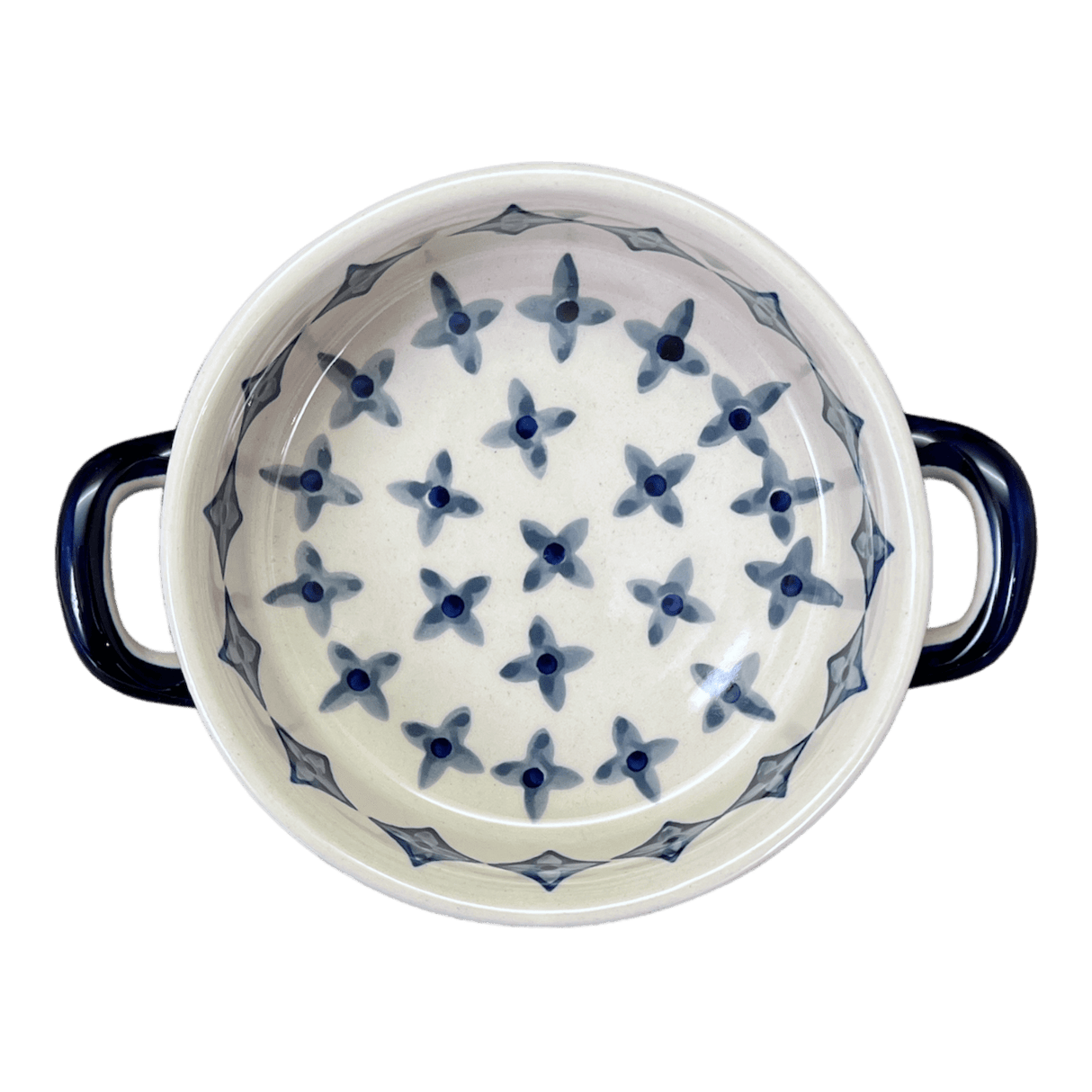 Casserole, Round, Small, 5" x 7.5" in "Field of Diamonds" by Manufaktura | Z153T-ZP04