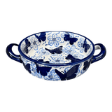 Casserole, Round, Small, 5" x 7.5" in "Blue Butterfly" by Manufaktura | Z153U-AS58