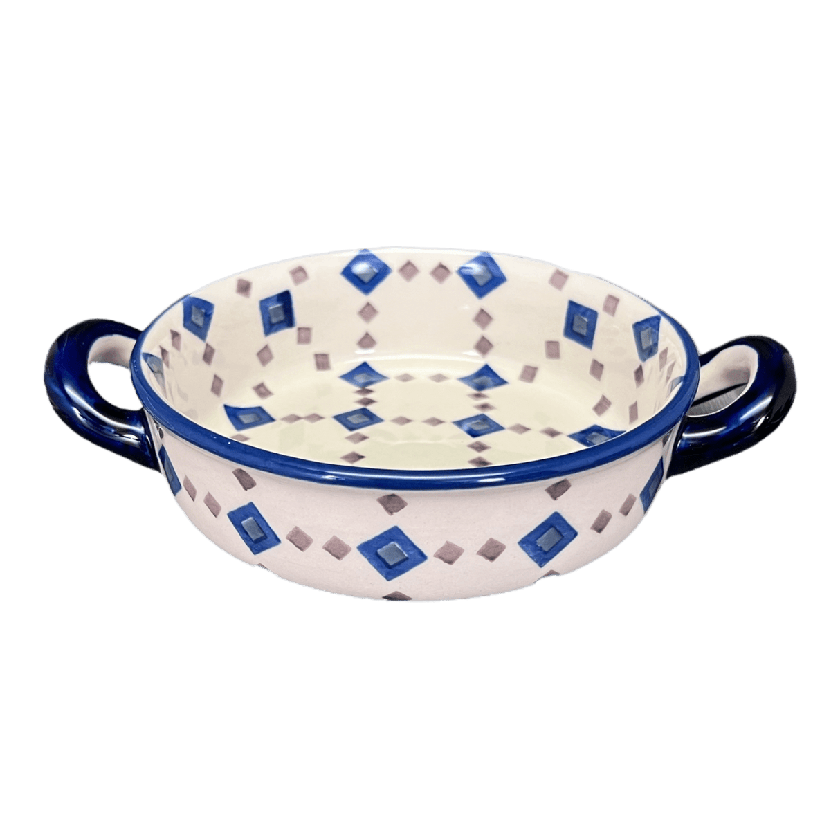 Casserole, Round, Small, 5" x 7.5" in "Diamond Quilt" by Manufaktura | Z153U-AS67