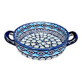 Casserole, Round, Small, 5" x 7.5" in "Blue Diamond" by Manufaktura | Z153U-DHR