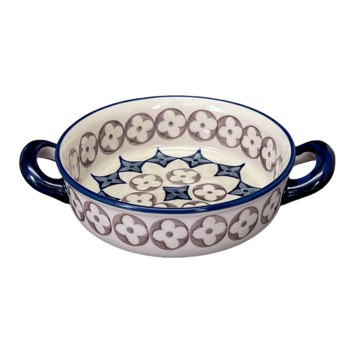 Casserole, Round, Small, 5" x 7.5" in "Diamond Blossoms" by Manufaktura | Z153U-ZP03