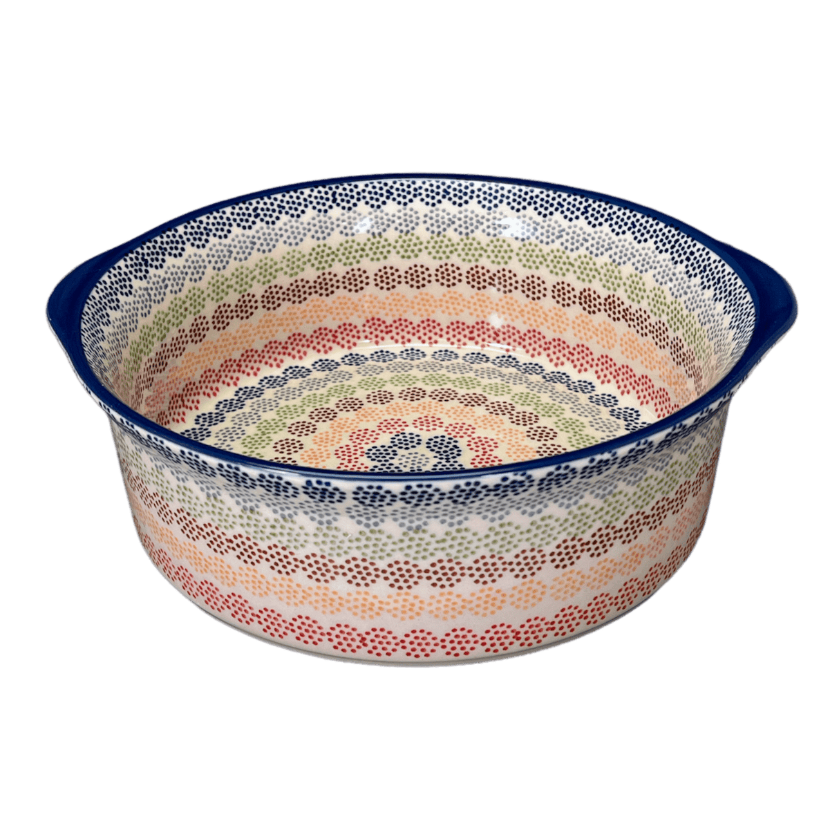 Baker, Round, Deep, 10" in "Speckled Rainbow" by Manufaktura | Z155M-AS37