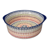 Polish Pottery 10" Deep Round Baker (Speckled Rainbow) | Z155M-AS37 at PolishPotteryOutlet.com