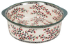 Polish Pottery 10" Deep Round Baker (Cherry Blossom) | Z155S-DPGJ at PolishPotteryOutlet.com