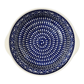 Polish Pottery 10" Deep Round Baker (Gothic) | Z155T-13 Additional Image at PolishPotteryOutlet.com