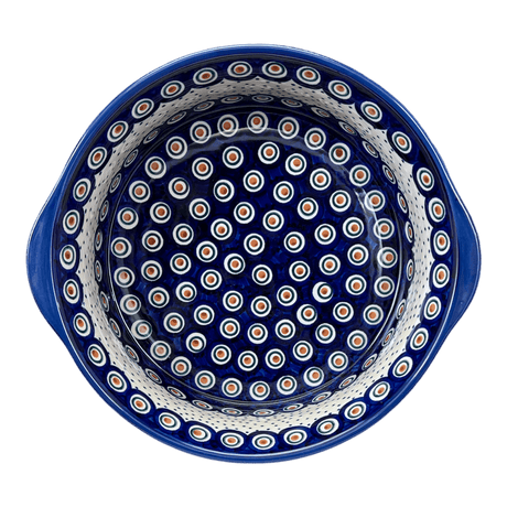 Baker, Round, Deep, 10" in "Peacock Dot" by Manufaktura | Z155U-54K