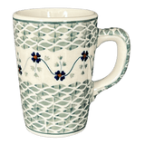 Mug, Pluton Mug, 12 oz in "Woven Pansies" by Manufaktura | K096T-RV