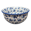 Polish Pottery 5.5" Bowl (Scattered Blues) | M083S-AS45 at PolishPotteryOutlet.com