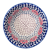 A picture of a Polish Pottery 5.5" Bowl (Falling Petals) | M083U-AS72 as shown at PolishPotteryOutlet.com/products/5-5-bowl-falling-petals-m083u-as72