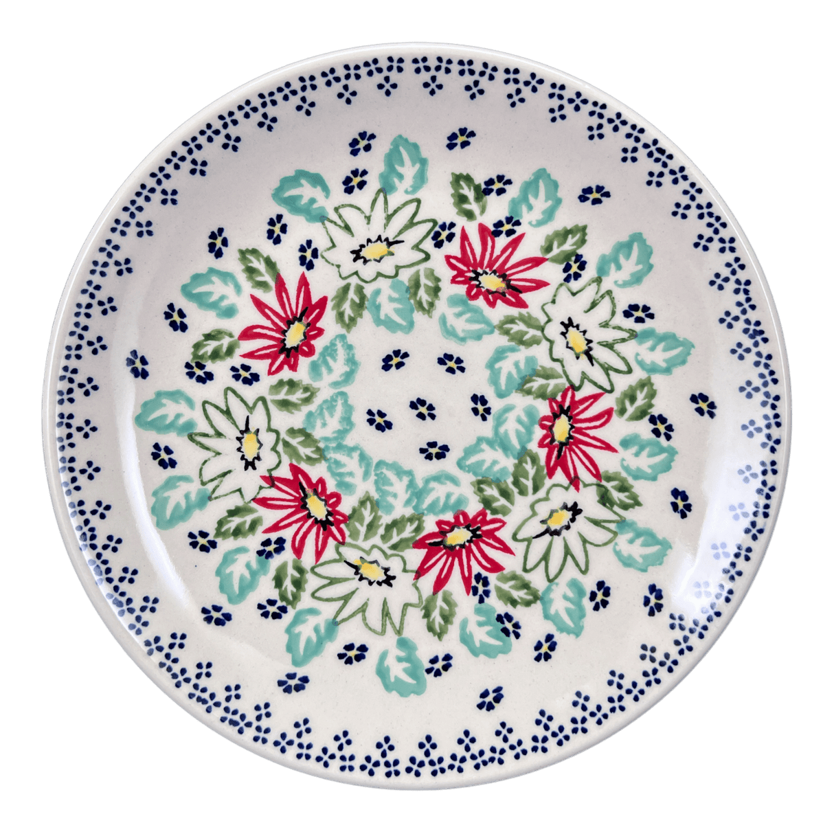 Plate, Round, Salad, 8.5" in "Daisy Crown" by Manufaktura | T134T-MC20