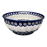 Bowl, Round, 9" Bowl in "Peacock Dot" by Manufaktura | M086U-54K