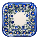 Bowl, Square, 5.25" Small, WR (WR12G) in "Modern Blue Cascade" by W.R. Ceramika | WR12G-GP1
