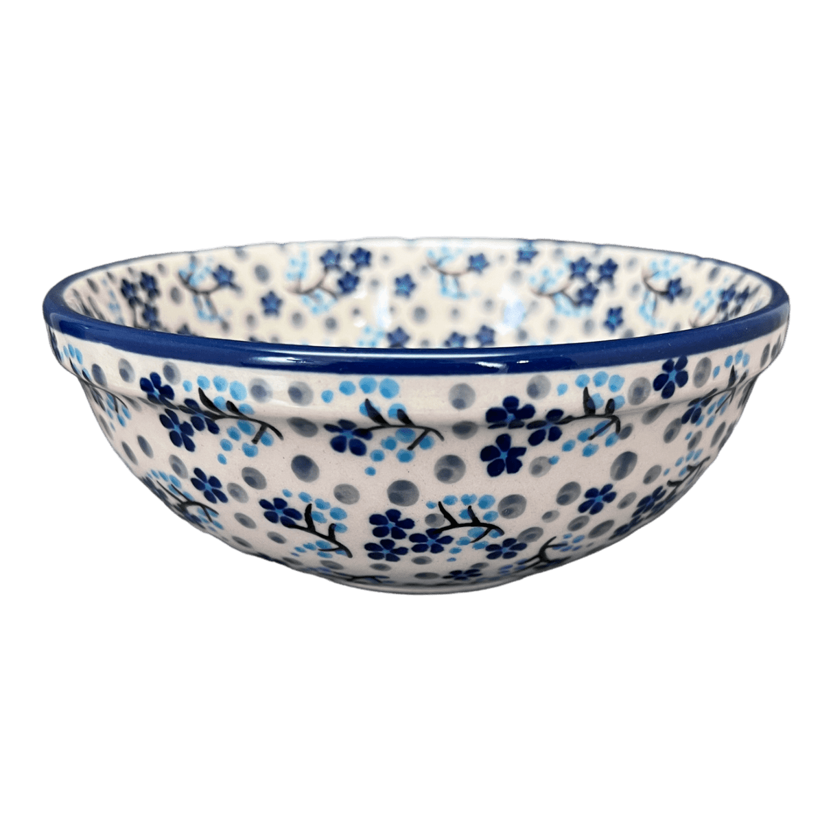 Bowl, Round, 6" in "Scattered Blues" by Manufaktura | M089S-AS45