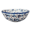Polish Pottery 6" Bowl (Scattered Blues) | M089S-AS45 at PolishPotteryOutlet.com