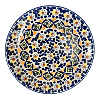 A picture of a Polish Pottery 7.25" Dessert Plate (Kaleidoscope) | T131U-ASR as shown at PolishPotteryOutlet.com/products/7-25-dessert-plate-kaleidoscope-t131u-asr