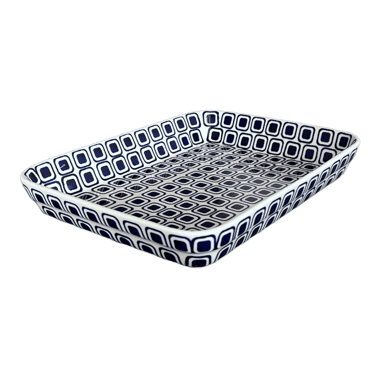 Baker, Rectangular, Shallow, 9" x 11" in "Navy Retro" by Manufaktura | P104U-601A