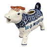 Polish Pottery Cow Creamer (Butterfly Border) | D081T-P249 at PolishPotteryOutlet.com