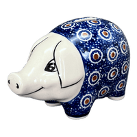 A picture of a Polish Pottery Piggy Bank (Bonbons) | S011T-2 as shown at PolishPotteryOutlet.com/products/piggy-bank-bonbons-s011t-2