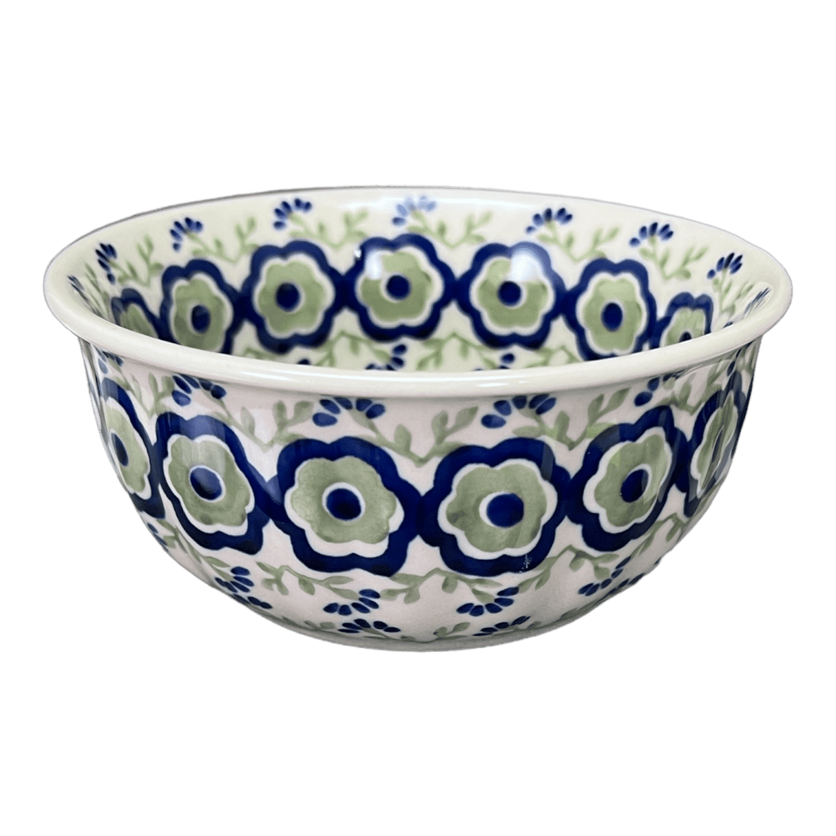 Bowl, Round, 5.5" in "Green Tea Garden" by Manufaktura | M083T-14