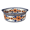 Polish Pottery 10" Deep Round Baker (Bouquet in a Basket) | Z155S-JZK at PolishPotteryOutlet.com