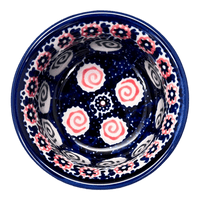 A picture of a Polish Pottery 3.5" Bowl (Carnival) | M081U-RWS as shown at PolishPotteryOutlet.com/products/3-5-bowl-carnival-m081u-rws
