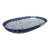 Plate, Roaster, Oval, 7"x11" in "Sea Foam" by Manufaktura | P099T-MAGM