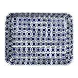 Baker, Rectangular, Shallow, 9" x 11" in "Navy Retro" by Manufaktura | P104U-601A