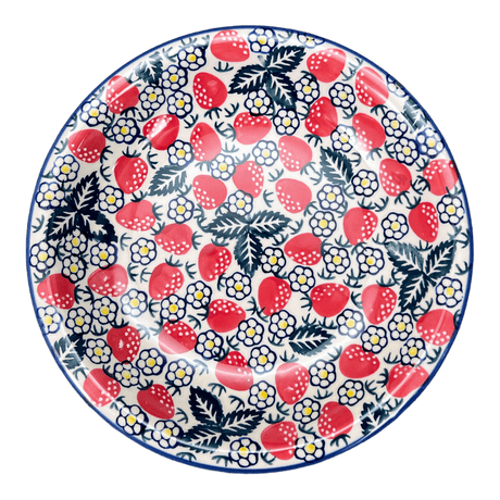 Bowl, Round, Pasta, 9.25" Bowl in "Strawberry Fields" by Manufaktura | T159U-AS59